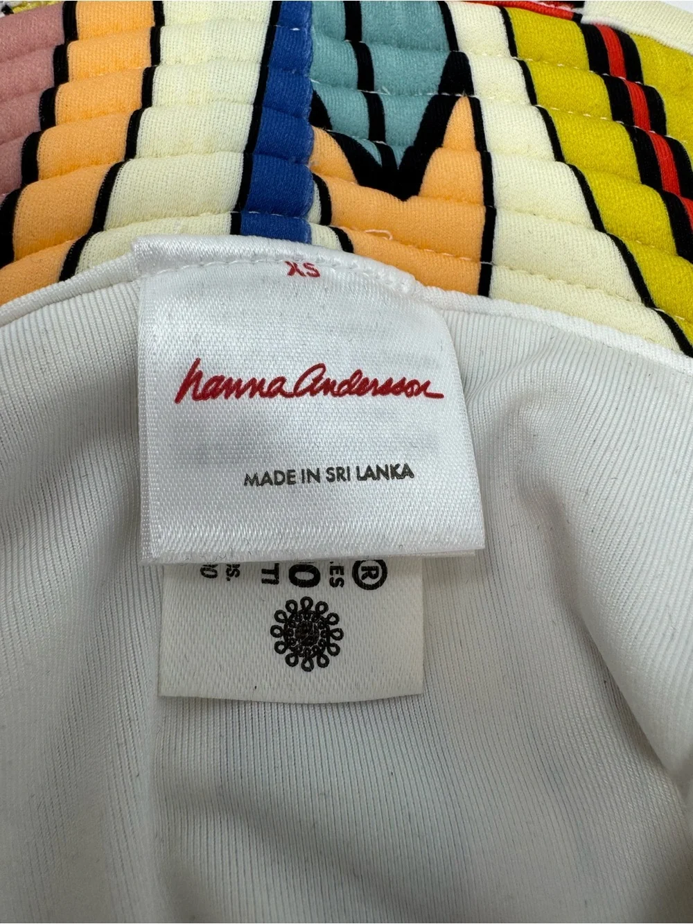 Hanna Andersson Surfs Up Toddler‎ Sun Hat Wide Brim Tie Strap XS